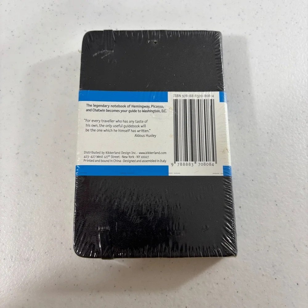 Moleskine City Notebook Washington DC Black Hardcover Travel Guide Journal New